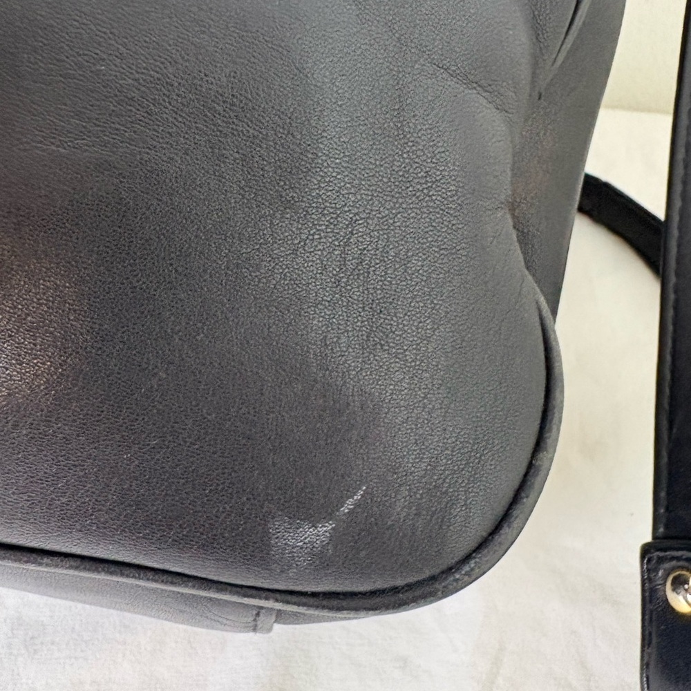 ETIENNE AIGNER Vintage Embossed Big Logo Minimalist Leather Crossbody Bag Purse - Picture 15 of 16
